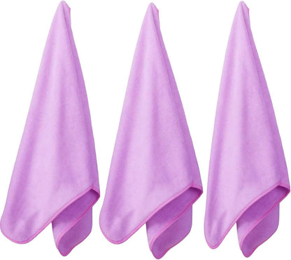 Microfiber Gym Towels Bigger Size Super Soft for Exercise Fitness, Sports, Workout, 380-GSM 15-Inch x 31-Inch Quick-Drying Towels (3 Pack, Grey+Blue+Purple) - zenfulharmony.com