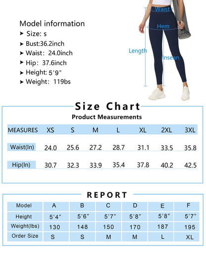 THE GYM PEOPLE Tummy Control Workout Leggings with Pockets High Waist Athletic Yoga Pants for Women Running, Fitness - zenfulharmony.com