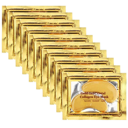 Permotary 30 Pairs 24K Gold Gel Crystal Collagen Eye Pads, Under Eye Mask for Moisturizing,Fine Lines, Dark Circles& Puffy Eyes Under Eye Patches, Gold - zenfulharmony.com
