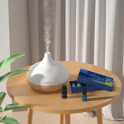 ASAKUKI Essential Oil Blends, Essential Oils Set for Diffusers for Home, Well-Being Kit- Calming, Dreams, Breathe, Relaxing, Mood, Fresh Air Aromatherapy Oils for Humidifiers, Massage, 6x10ml - zenfulharmony.com