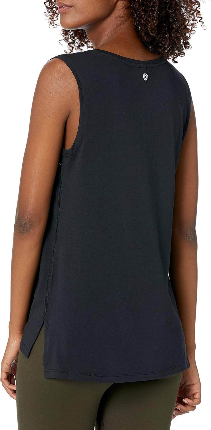Amazon Essentials Women's Soft Cotton Relaxed-Fit Yoga Tank (Available in Plus Size) (Previously Core 10) - zenfulharmony.com