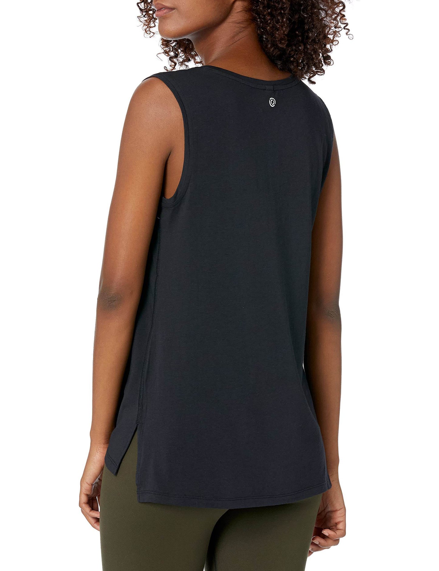 Amazon Essentials Women's Soft Cotton Relaxed-Fit Yoga Tank (Available in Plus Size) (Previously Core 10), Black, X-Large - zenfulharmony.com