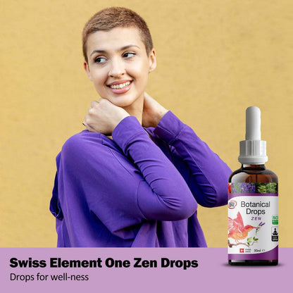 element one Botanical Zen Drops is Natural Stress Relief Supplement, Herbal Drops Anxiety Relief Supplement, Sleep Support & Relaxation, Plant-Based Sleep Supplement Promotes Relaxation - zenfulharmony.com