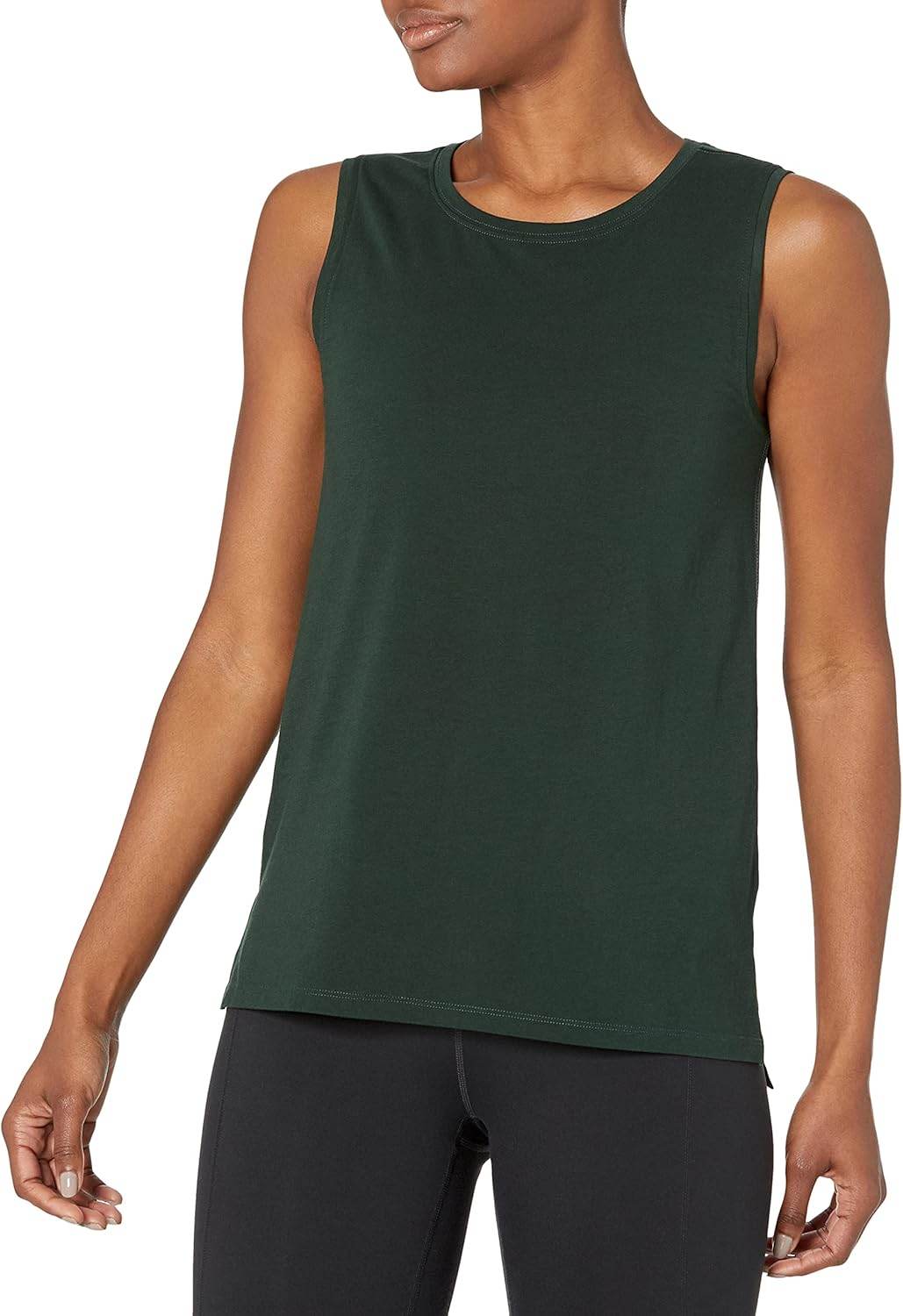 Amazon Essentials Women's Soft Cotton Relaxed-Fit Yoga Tank (Available in Plus Size) (Previously Core 10) - zenfulharmony.com