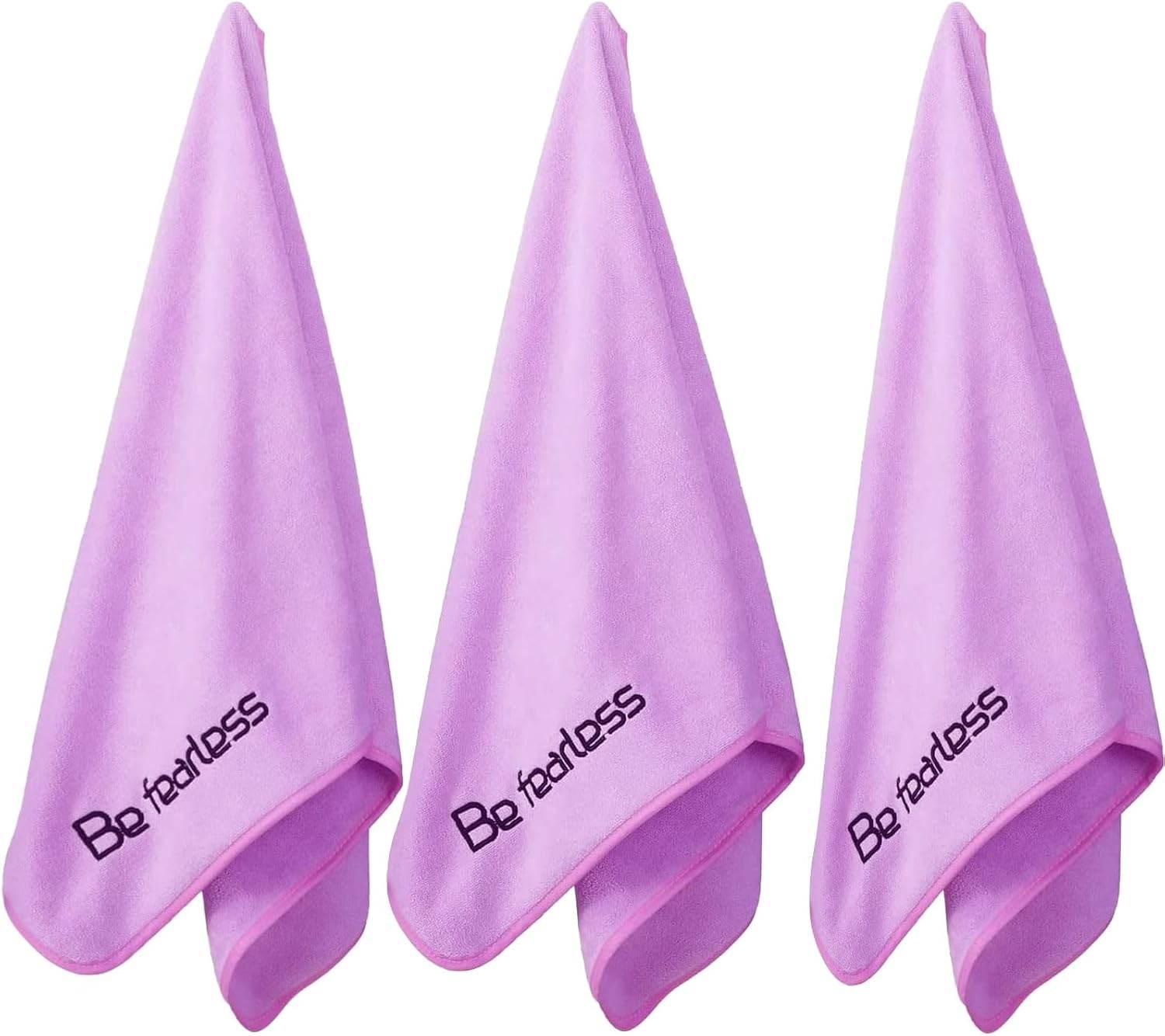 Microfiber Gym Towels Bigger Size Super Soft for Exercise Fitness, Sports, Workout, 380-GSM 15-Inch x 31-Inch Quick-Drying Towels (3 Pack, Grey+Blue+Purple) - zenfulharmony.com