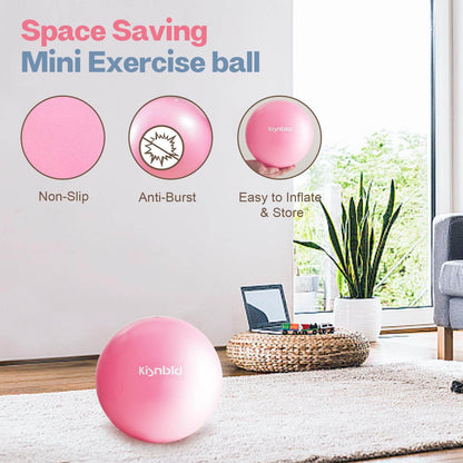kisnbld Small Exercise Ball, 9 Inch Mini Pilates Ball, Anti Burst and Slip Resistant Mini Yoga Ball for Stability, Fitness, Physical Therapy, Stretching & Core Strength Workout at Home Gym & Office - zenfulharmony.com