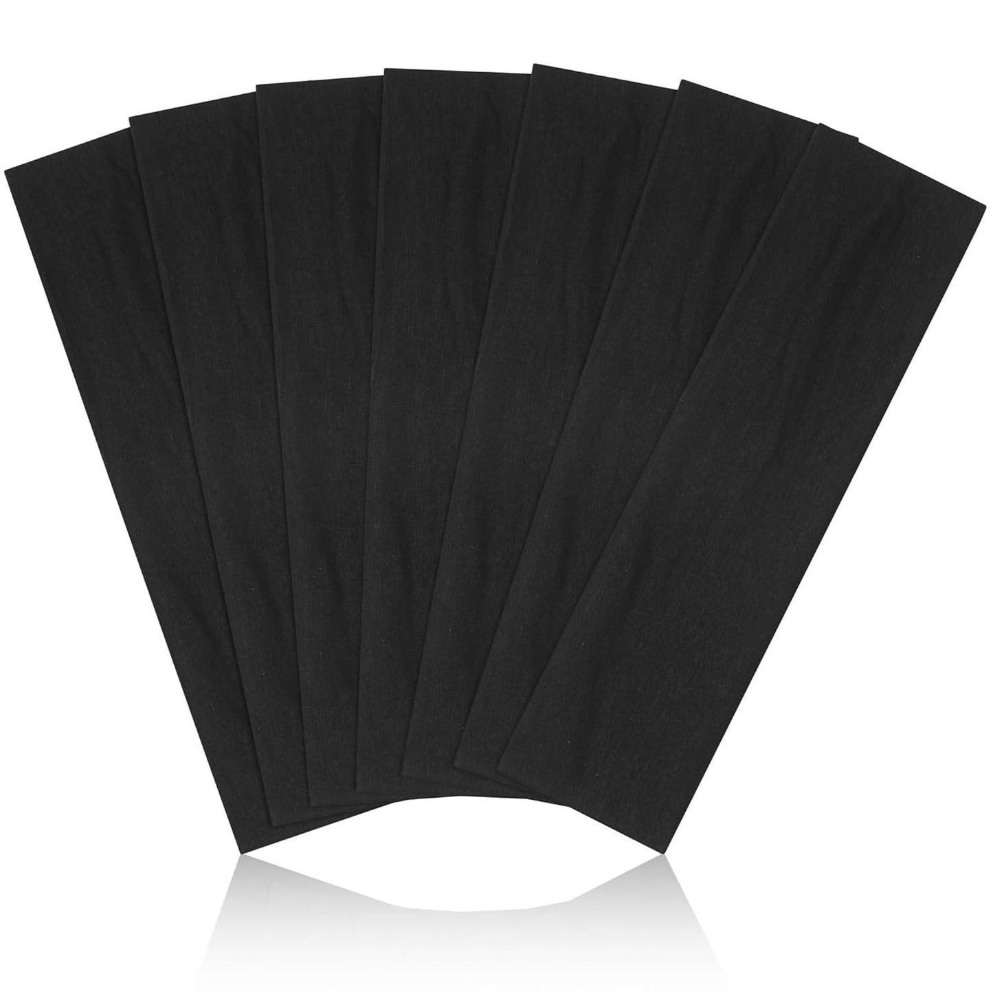 Headbands for Women Non Slip - 7PCS Fashion Sports Hair Bands for Women's Hair, Soft Cotton Cloth Stretchy Headbands for Women for Workout Yoga Running - zenfulharmony.com