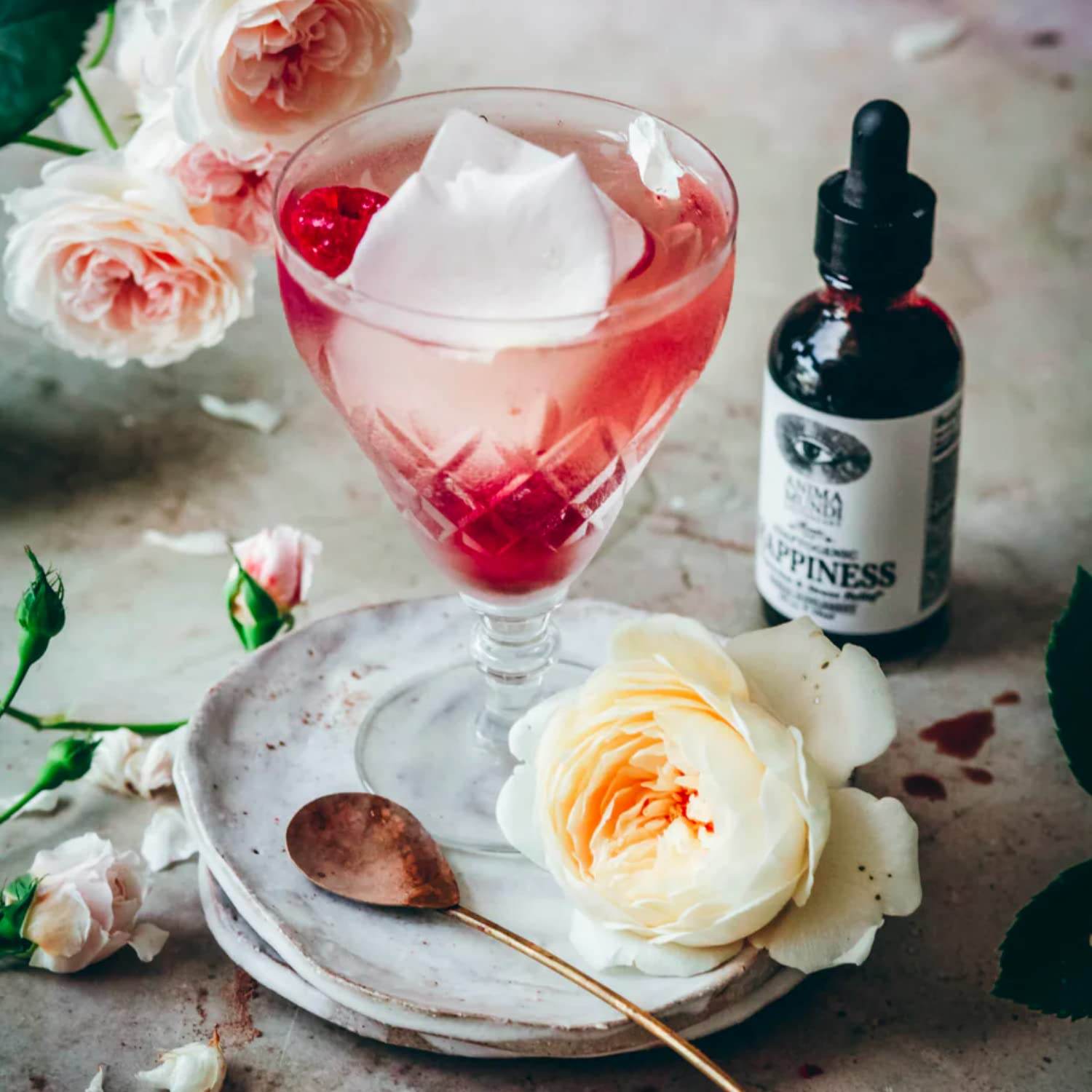 Anima Mundi Herbal Ashwagandha Drops - Happiness Tonic for Gentle Mood Support and Relaxation - Adaptogenic Drops with Organic Ashwagandha, Rhodiola, St. John's Wort & More (2oz / 59ml) - zenfulharmony.com