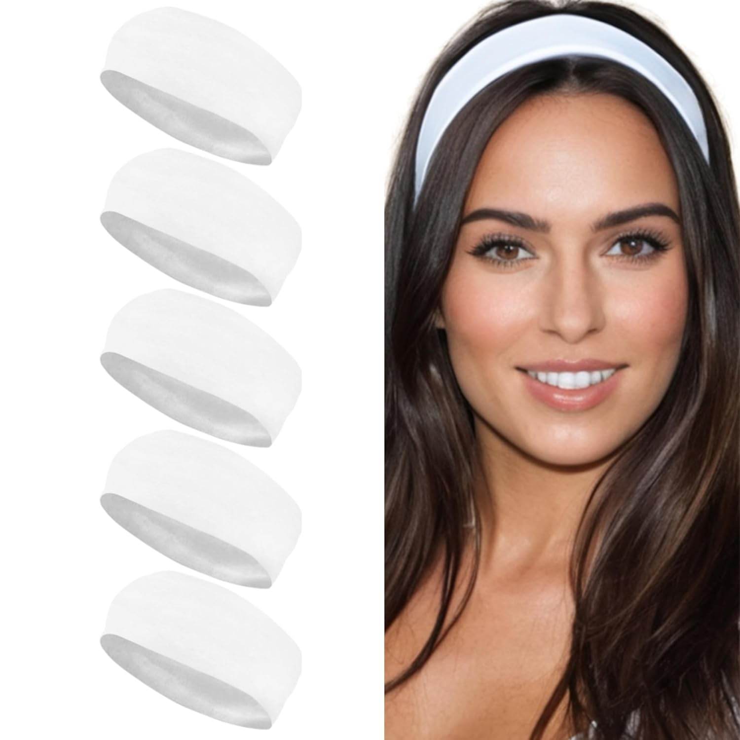 Styla Hair Headbands for Women Stretch Fashion Headbands 10 Pack Non-Slip Head Wraps Great for Spa, Sports, Yoga, Pilates, Running, Gym Headband, Workouts (Variety) - zenfulharmony.com