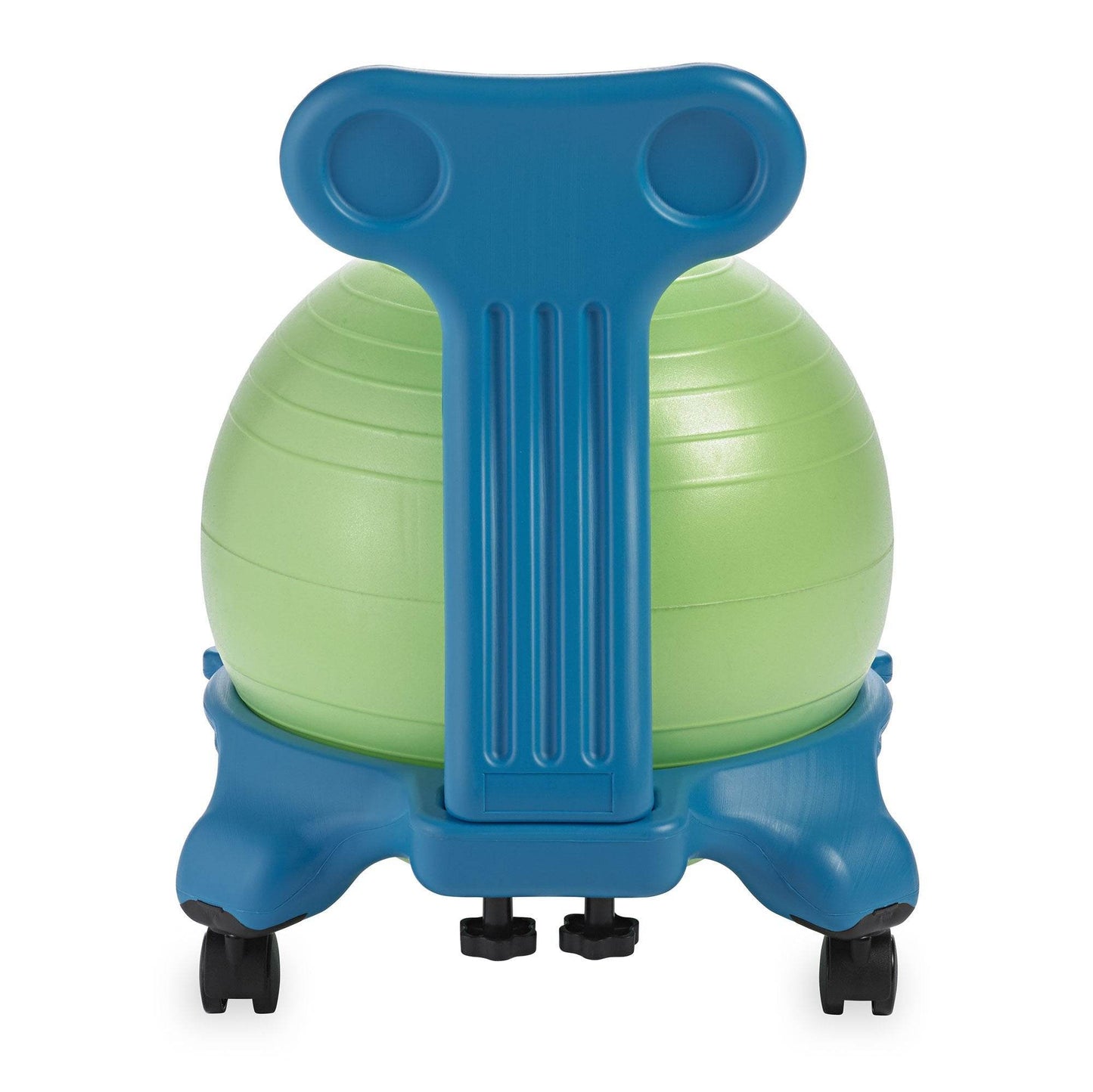 Gaiam Kids Balance Ball Chair - Classic Children's Stability Ball Chair, Alternative School Classroom Flexible Desk Seating for Active Students with Satisfaction Guarantee, Blue/Green - zenfulharmony.com
