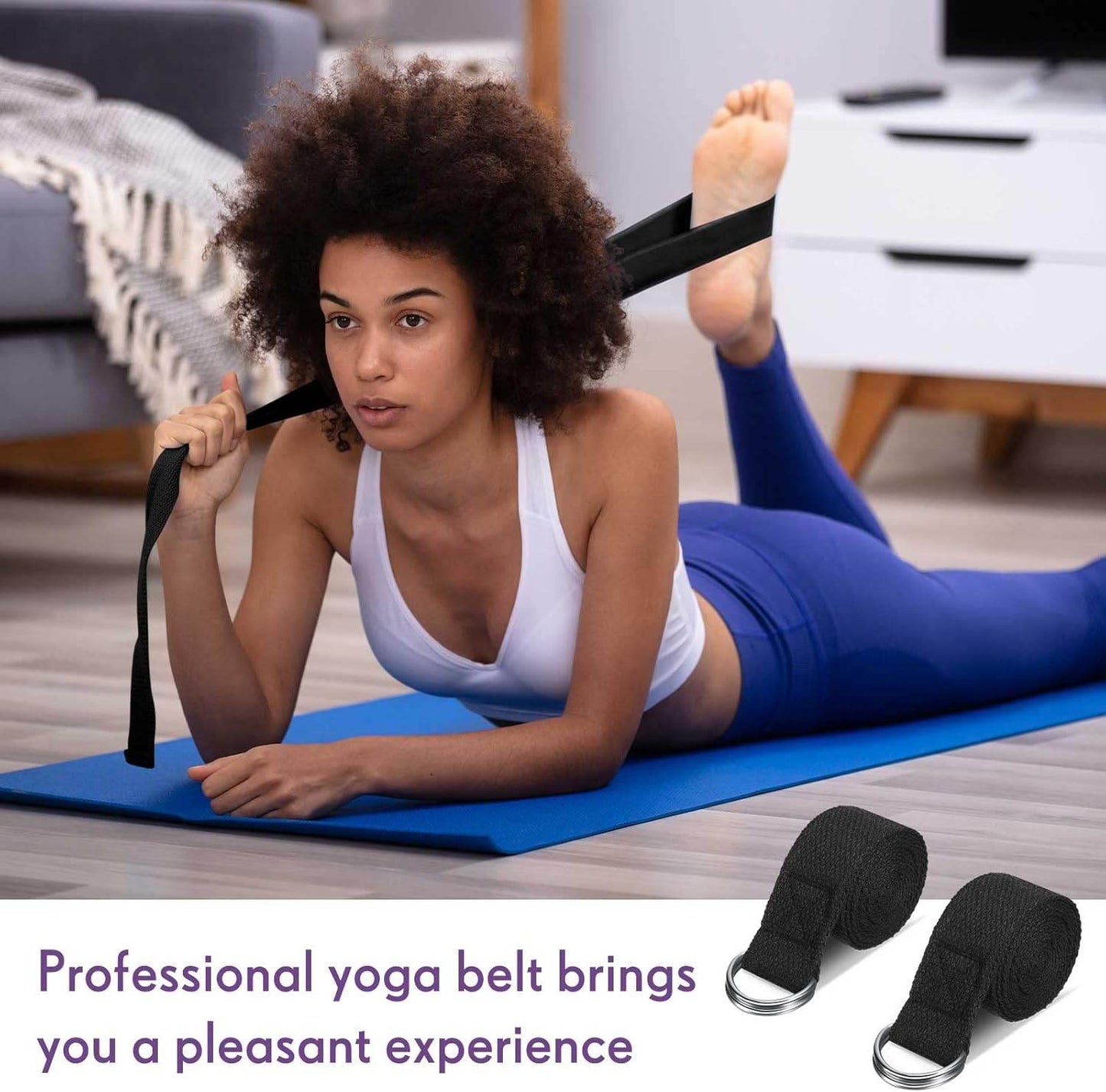 Jerify 10 Pcs Yoga Strap for Stretching Bulk 6ft Exercise Stretch Band with Metal D Ring Adjustable Pilates Non Elastic Yoga Stretch Belt for Women Men Physical Fitness Gym Workout Dance - zenfulharmony.com