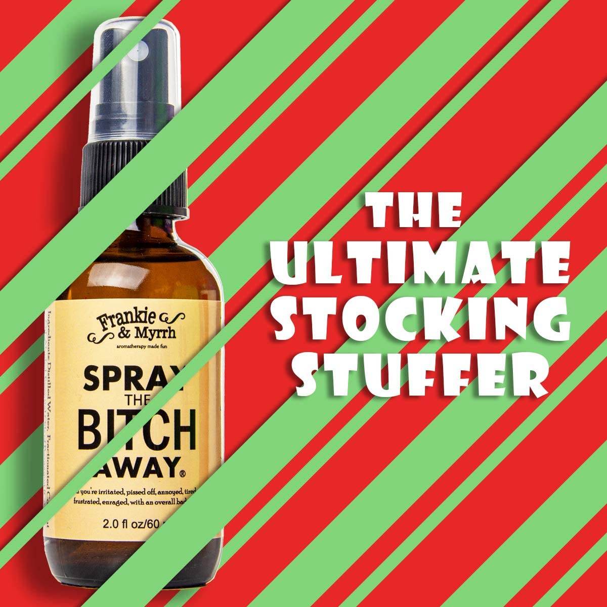 Frankie & Myrrh Spray The B Away | Bergamot, Lavender, Geranium, Frankincense Essential Oil Light Perfume | Aromatherapy for Irritability, Relaxation and Emotional Balance | Room/Linen Spray - zenfulharmony.com