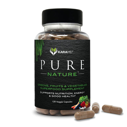 KaraMD Pure Nature | Greens, Fruits & Vegetables Whole Food Supplement | Vitamins, Fiber & Antioxidants | Support Energy & Digestion | Non-GMO, Gluten Free & Vegan Friendly (30 Servings) - zenfulharmony.com