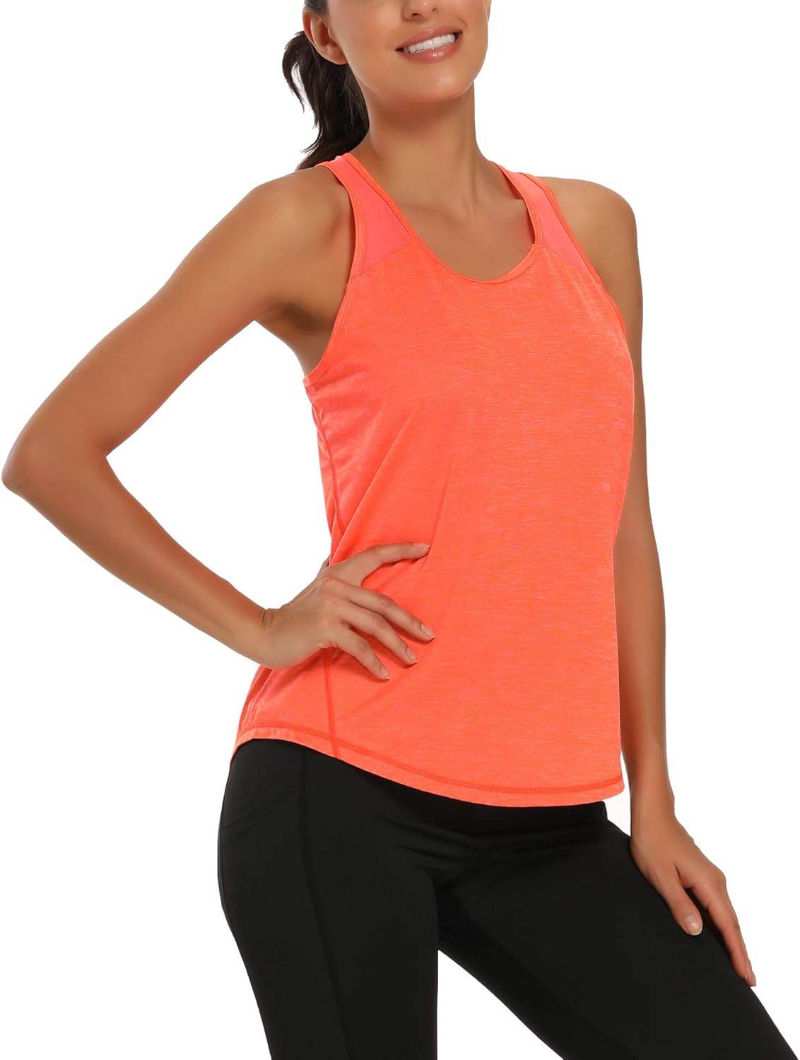 Aeuui Womens Workout Tops for Women Racerback Tank Tops Mesh Yoga Shirts Athletic Running Tank Tops Sleeveless Gym Clothes - zenfulharmony.com