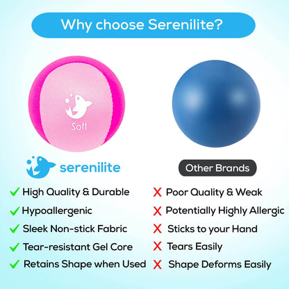 Serenilite Stress Balls, Grip Strength Trainer, Meditation Accessories, Physical Therapy Equipment, Fidget Ball, Stress Balls for Adults, Hand Grip Exerciser Strengthener - zenfulharmony.com