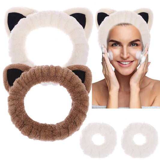 HAVMNO Wash Bands for Makeup and Yoga Sports Shower Face Spa Headband Elastic Headband for Girls and Women - zenfulharmony.com