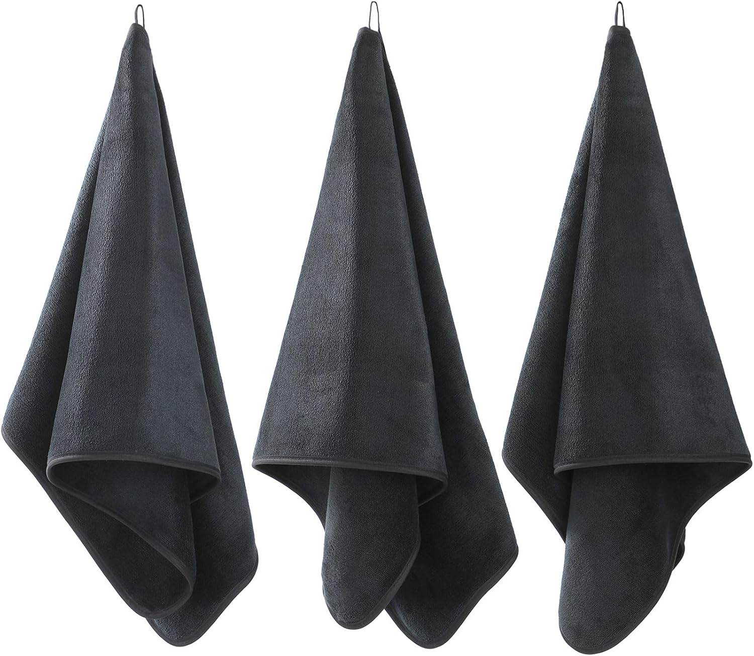 Microfiber Gym Towels Bigger Size Super Soft for Exercise Fitness, Sports, Workout, 380-GSM 15-Inch x 31-Inch Quick-Drying Towels (3 Pack, Grey+Blue+Purple) - zenfulharmony.com