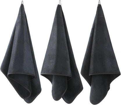 Microfiber Gym Towels Bigger Size Super Soft for Exercise Fitness, Sports, Workout, 380-GSM 15-Inch x 31-Inch Quick-Drying Towels (3 Pack, Grey+Blue+Purple) - zenfulharmony.com