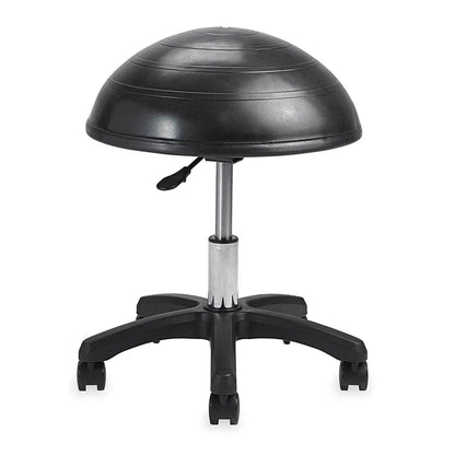 Gaiam Balance Ball Chair Stool, Half-Dome Stability Ball Adjustable Swivel Rolling Chair Drafting Stool for Desks in Office, Classroom, Doctors, Physicians, Massage Therapists, Salons - Black 23 - zenfulharmony.com