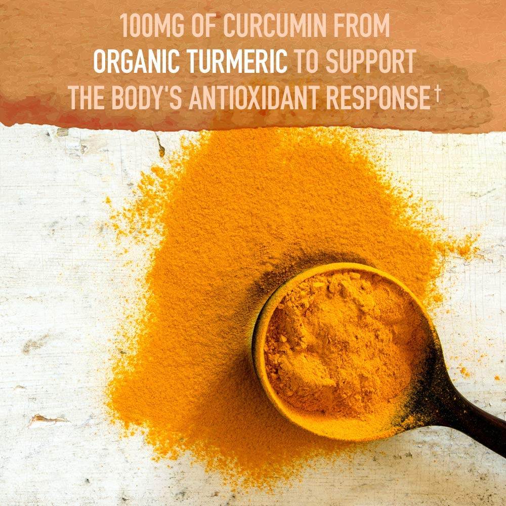 Garden of Life Organics Extra Strength Turmeric Inflammatory Response 120 Tablets-100Mg Curcumin (95% Curcuminoids) Black Pepper, Probiotics, Organic Non-GMO Vegan Gluten Free Herbal Supplement - zenfulharmony.com