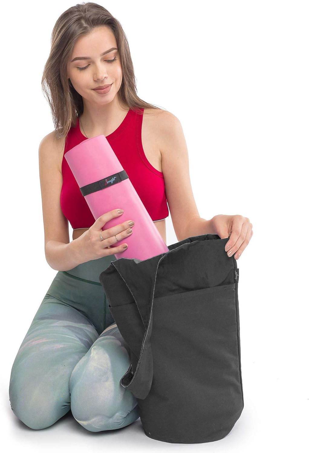 Yoga Mat Bag – Versatile Yoga Bag with Mat Straps & Storage Pockets, Holds Yoga & Pilates Mats, Lightweight & Durable - zenfulharmony.com