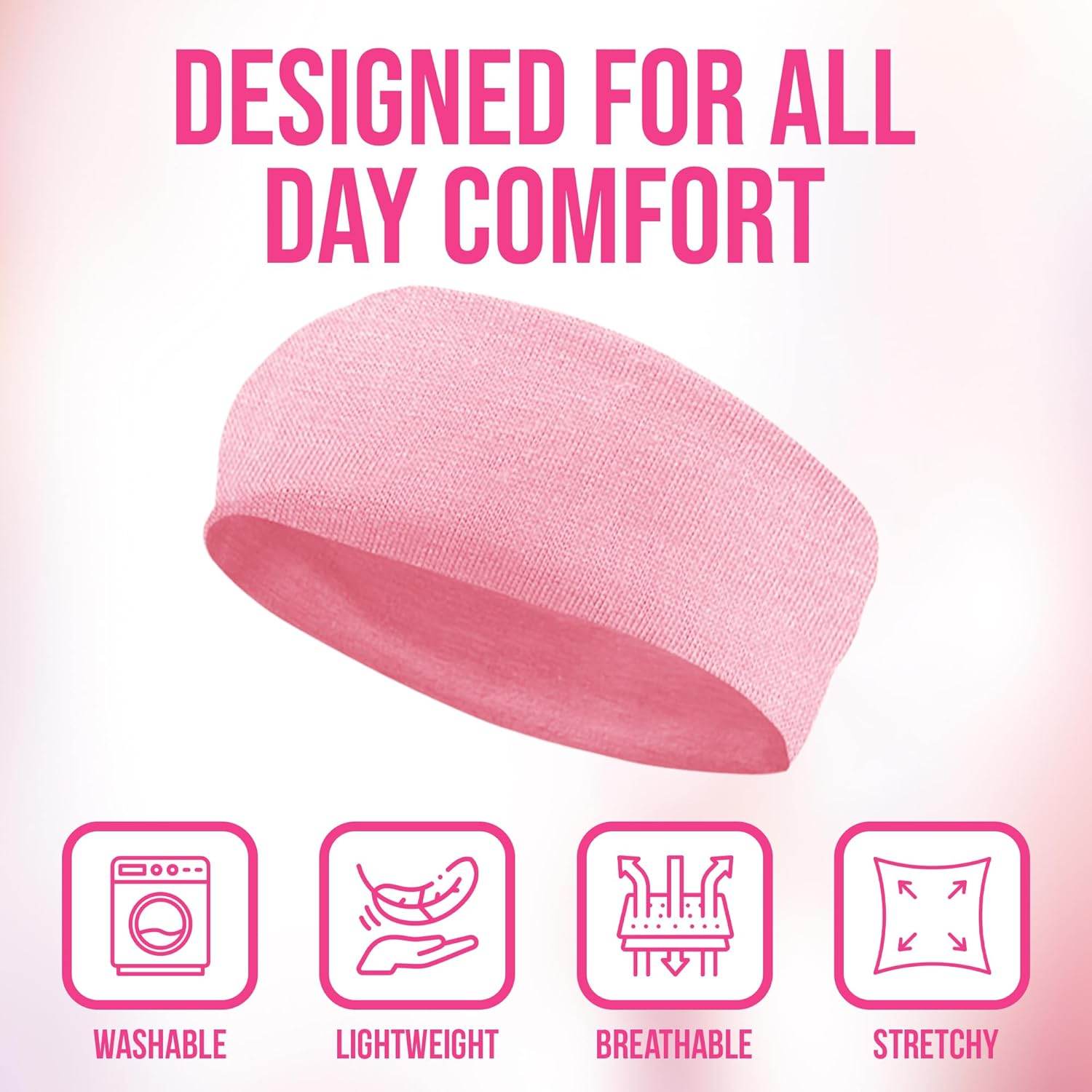 Styla Hair Headbands for Women Stretch Fashion Headbands 10 Pack Non-Slip Head Wraps Great for Spa, Sports, Yoga, Pilates, Running, Gym Headband, Workouts (Variety) - zenfulharmony.com