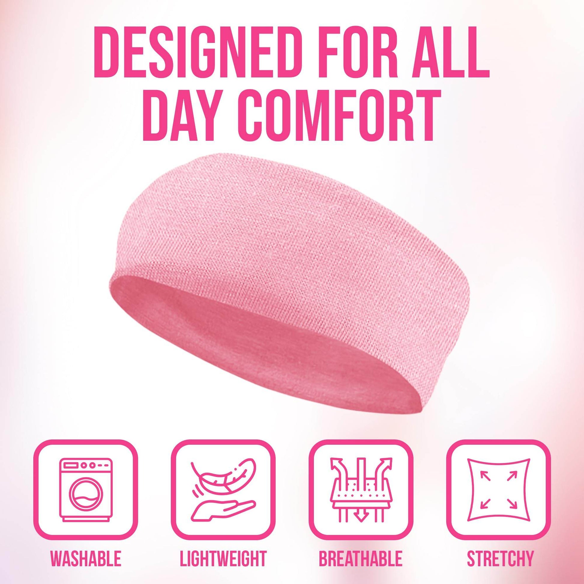 Styla Hair Headbands for Women Stretch Fashion Headbands 10 Pack Non-Slip Head Wraps Great for Spa, Sports, Yoga, Pilates, Running, Gym Headband, Workouts - Variety - zenfulharmony.com