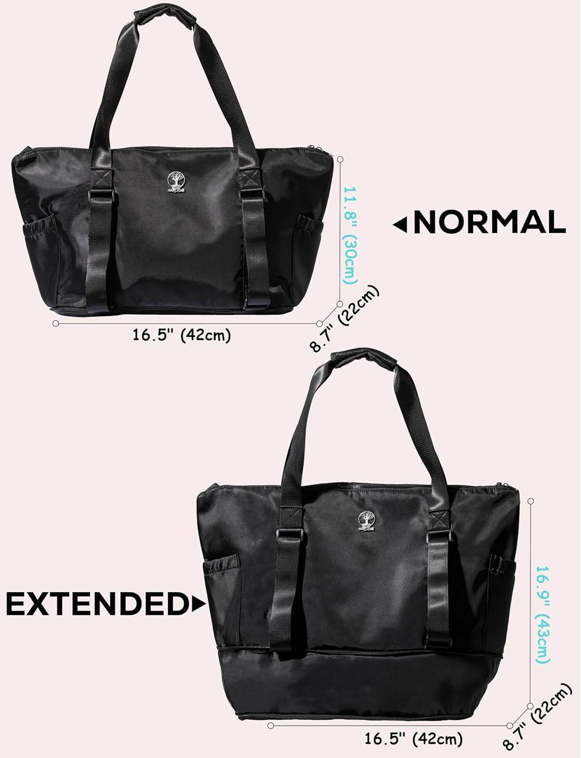 Yoga Mat Carrier - Expandable, Built-In Mat Straps, Water & Shock Resistant Laptop Pocket. Yoga Travel Bag with Luggage Sleeve, Gym Bags For Men & Women, Large Yoga Mat Tote Bag - zenfulharmony.com