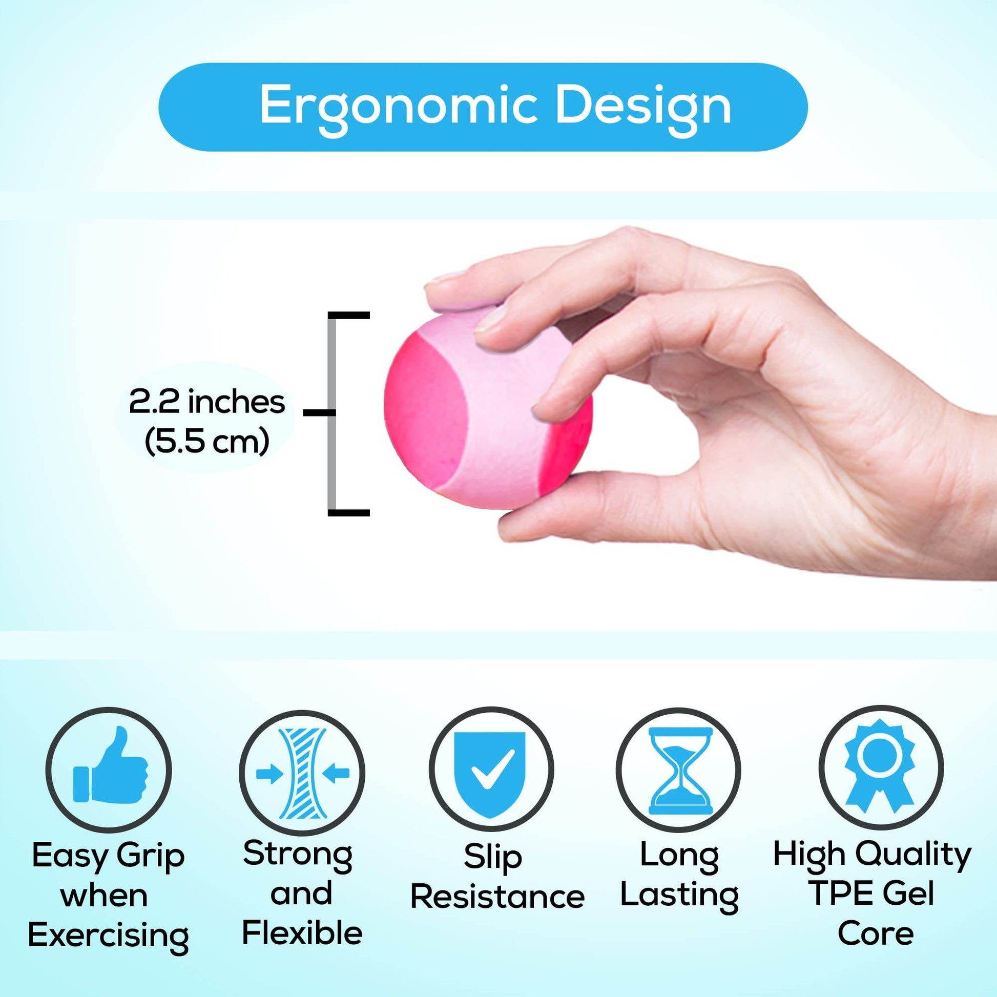 Serenilite Stress Balls, Grip Strength Trainer, Meditation Accessories, Physical Therapy Equipment, Fidget Ball, Stress Balls for Adults, Hand Grip Exerciser Strengthener - zenfulharmony.com