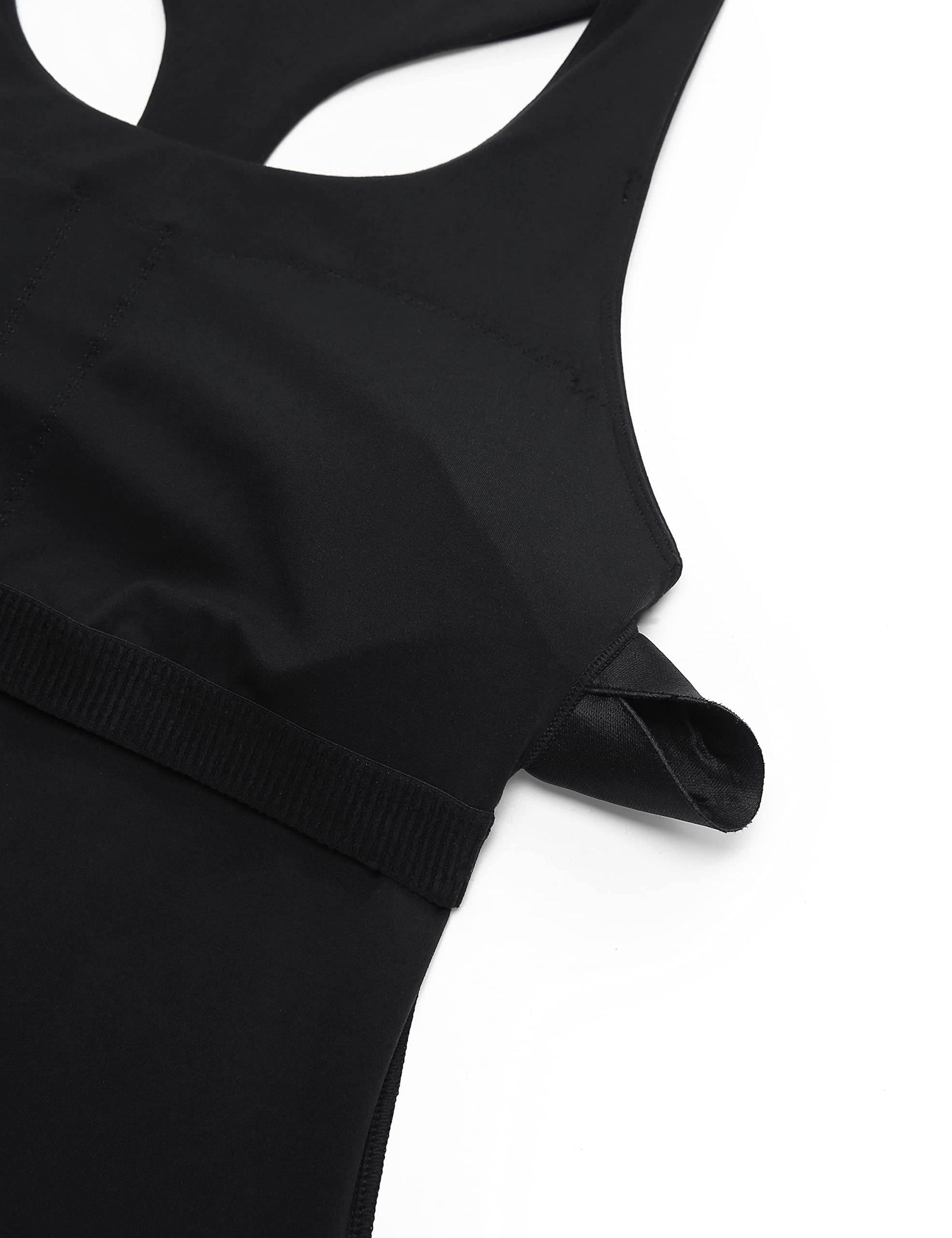 CRZ YOGA Butterluxe Workout Tank Tops for Women Built in Shelf Bras Padded - Racerback Athletic Spandex Yoga Camisole Black Small - zenfulharmony.com