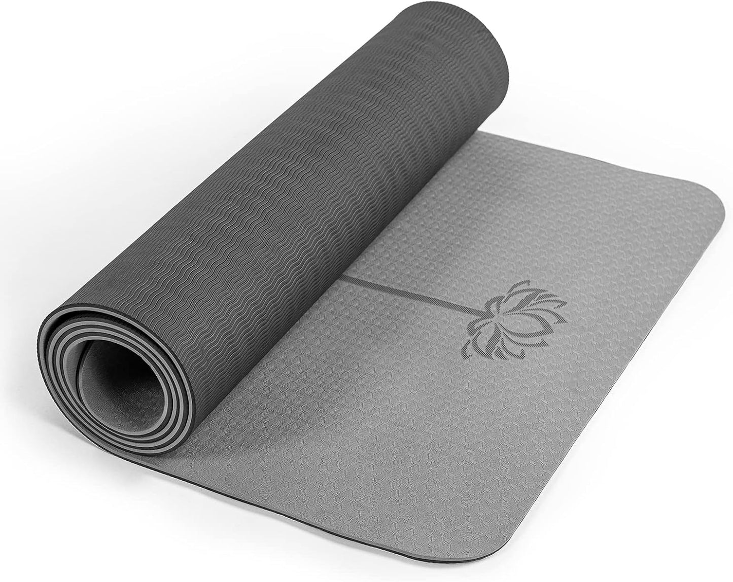 Yoga Mat Non Slip, Pilates Fitness Mats, Eco Friendly, Anti-Tear 1/4" Thick Yoga Mats for Women, Exercise Mats for Home Workout with Carrying Sling and Storage Bag - zenfulharmony.com