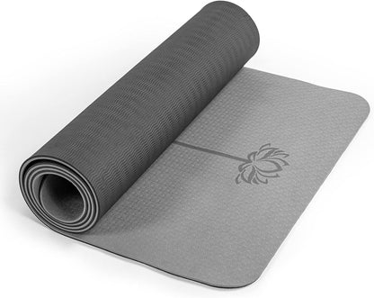 Yoga Mat Non Slip, Pilates Fitness Mats, Eco Friendly, Anti-Tear 1/4" Thick Yoga Mats for Women, Exercise Mats for Home Workout with Carrying Sling and Storage Bag - zenfulharmony.com