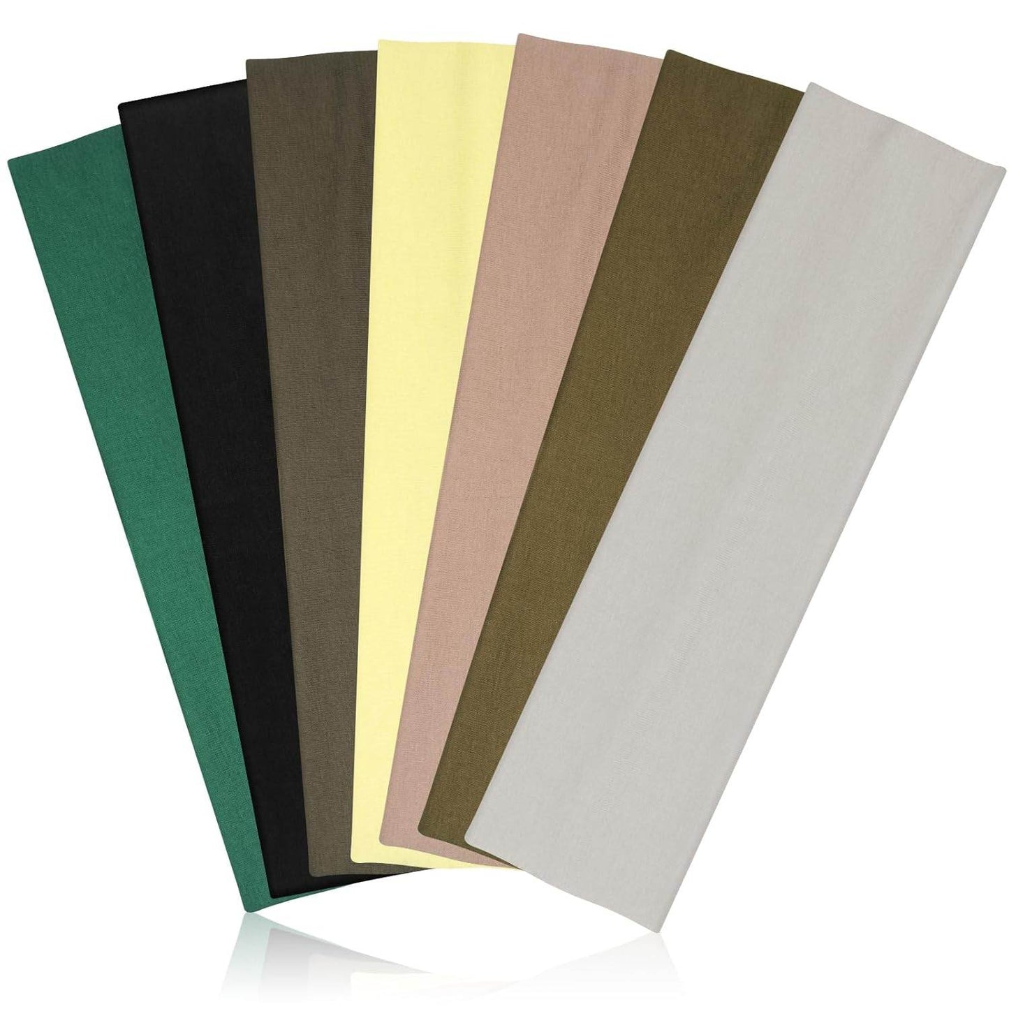Headbands for Women Non Slip - 7PCS Fashion Sports Hair Bands for Women's Hair, Soft Cotton Cloth Stretchy Headbands for Women for Workout Yoga Running - zenfulharmony.com
