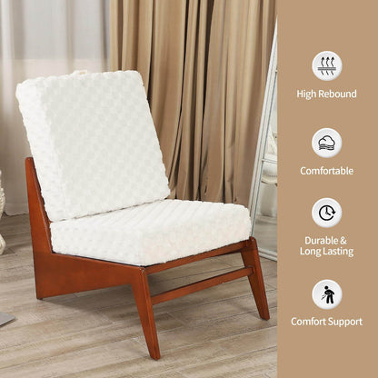 LOVMOC 22 inches Meditation Floor Pillow, 2 Pack Square Large Floor Cushions for Adults, Thick Memory Foam Seat Cushions for Yoga, Living Room, Sofa, Tatami, Cream - zenfulharmony.com