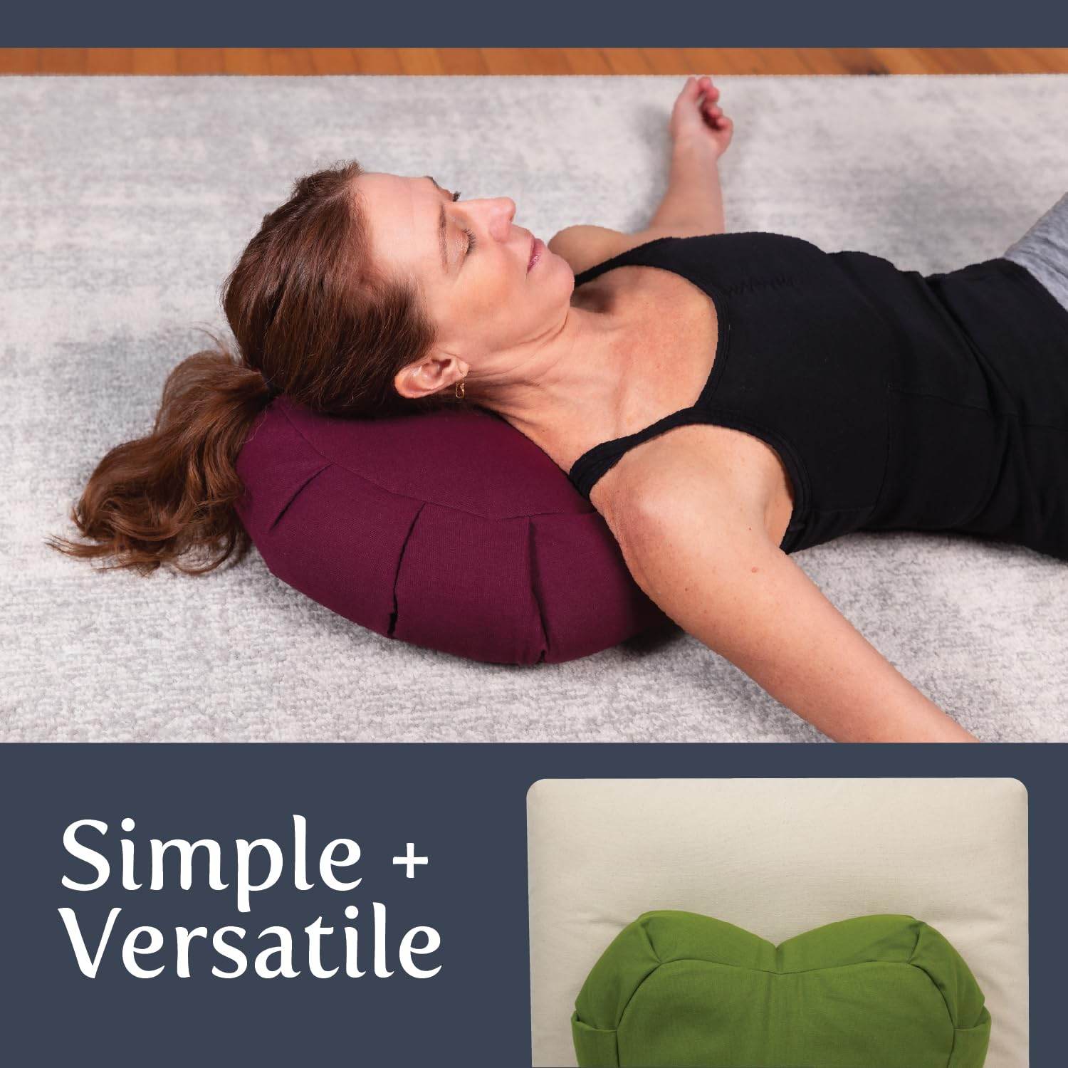 Waterglider International Meditation Cushion (Desert Sunset) Crescent, Buckwheat Husk Filled, Floor Pillow or Cushions, Yoga Seat, Zafu, Made in The USA - zenfulharmony.com