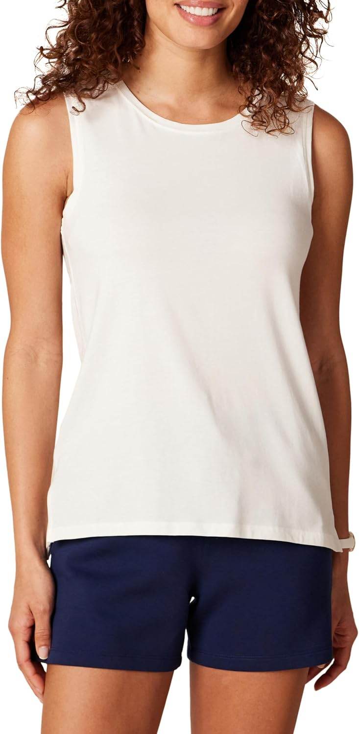 Amazon Essentials Women's Soft Cotton Relaxed-Fit Yoga Tank (Available in Plus Size) (Previously Core 10) - zenfulharmony.com