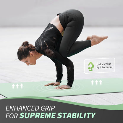 CAMBIVO Yoga Mat for Women Men Kids, 1/3 & 1/4 & 2/5 Inch Extra Thick Yoga Mat Non Slip, 72" x 24" TPE Yoga Mats, Workout Mat with Carrying Strap for Yoga, Pilates and Floor Exercises - zenfulharmony.com