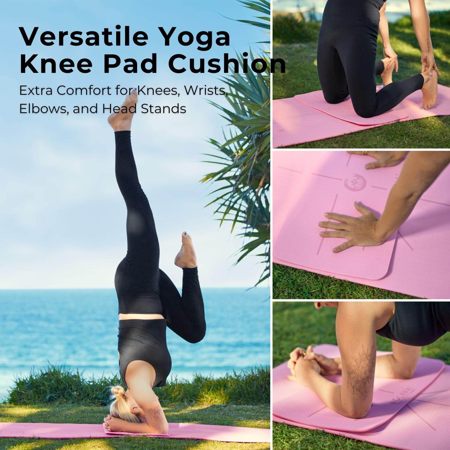NOLAVA Yoga Mats & Complete Sets - TPE, Non-Slip, Eco-Friendly - Includes Mat, Blocks, Strap, & More (6pc or 7pc Sets) - For Pilates, Yoga & Fitness - zenfulharmony.com