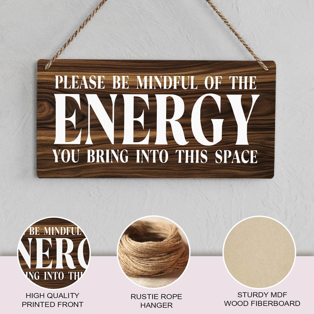 Inspirational Zen Wall Art, Positive Affirmations Wall Decor, Meditation Room Decor Spa Decor Spiritual Wall Art Decor Hanging Sign Wood Plaque Block for Home Office Bathroom Bedroom - zenfulharmony.com