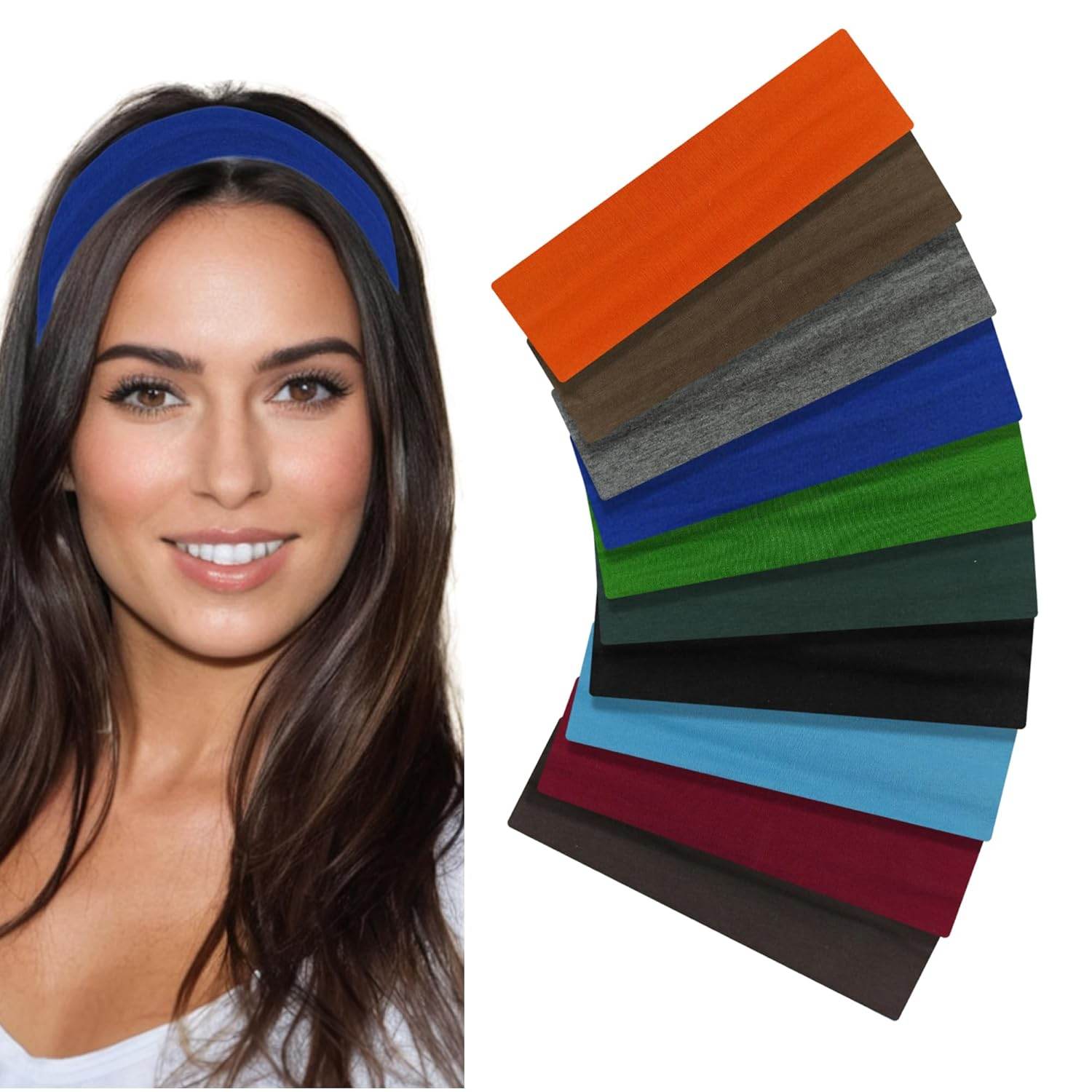 Styla Hair Headbands for Women Stretch Fashion Headbands 10 Pack Non-Slip Head Wraps Great for Spa, Sports, Yoga, Pilates, Running, Gym Headband, Workouts (Variety) - zenfulharmony.com