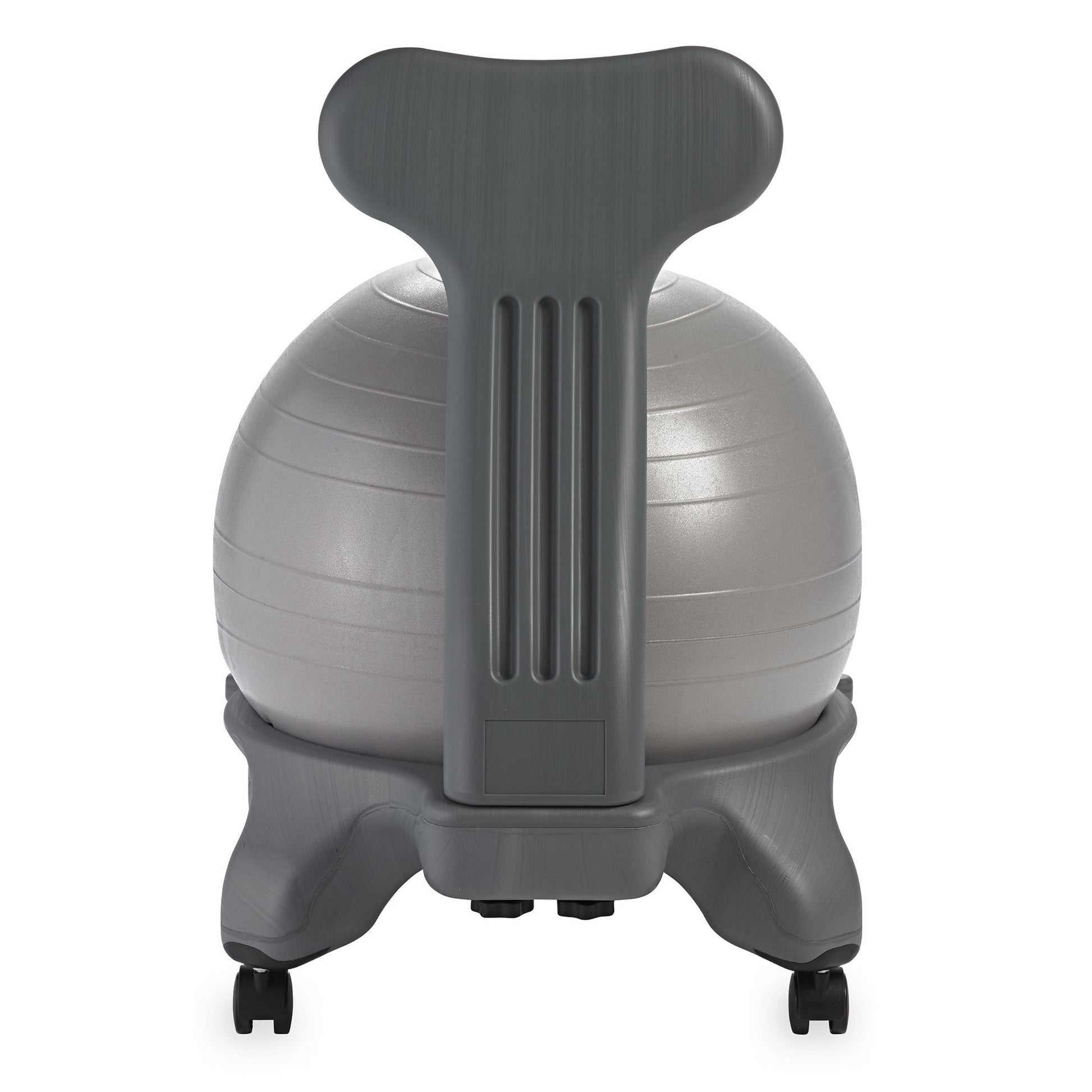 Gaiam Classic Balance Ball Chair – Exercise Stability Yoga Ball Premium Ergonomic Chair for Home and Office, Cool Grey, 24-25" Sitting Height - zenfulharmony.com