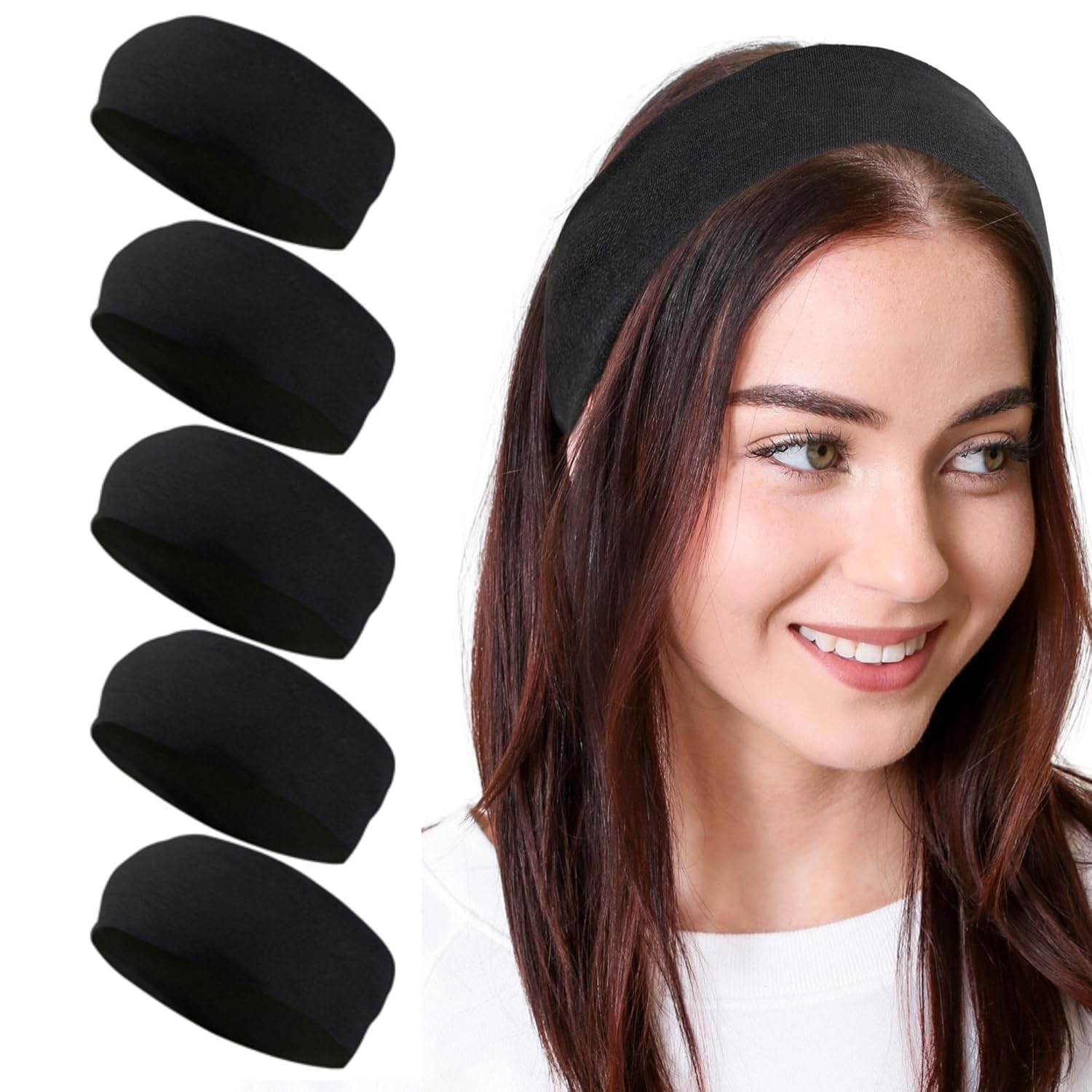 Styla Hair Headbands for Women Stretch Fashion Headbands 10 Pack Non-Slip Head Wraps Great for Spa, Sports, Yoga, Pilates, Running, Gym Headband, Workouts (Variety) - zenfulharmony.com