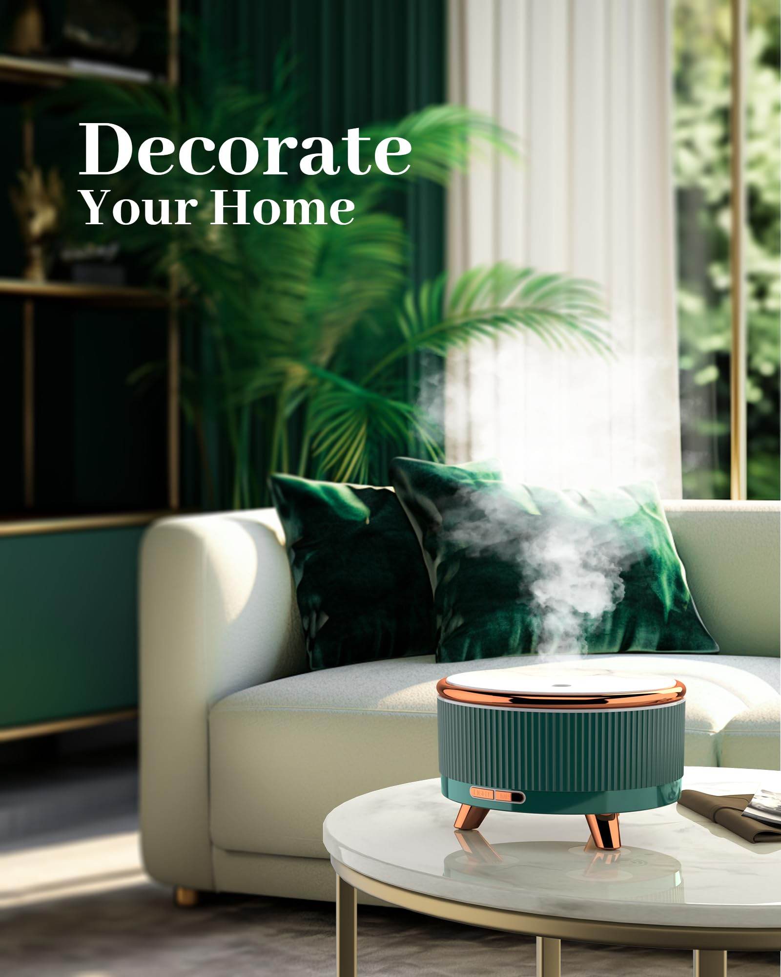Essential Oil Diffuser for Home, Diffusers for Essential Oils Large Room, 500ml Aromatherapy Diffuser, 7 Colors Changed - zenfulharmony.com