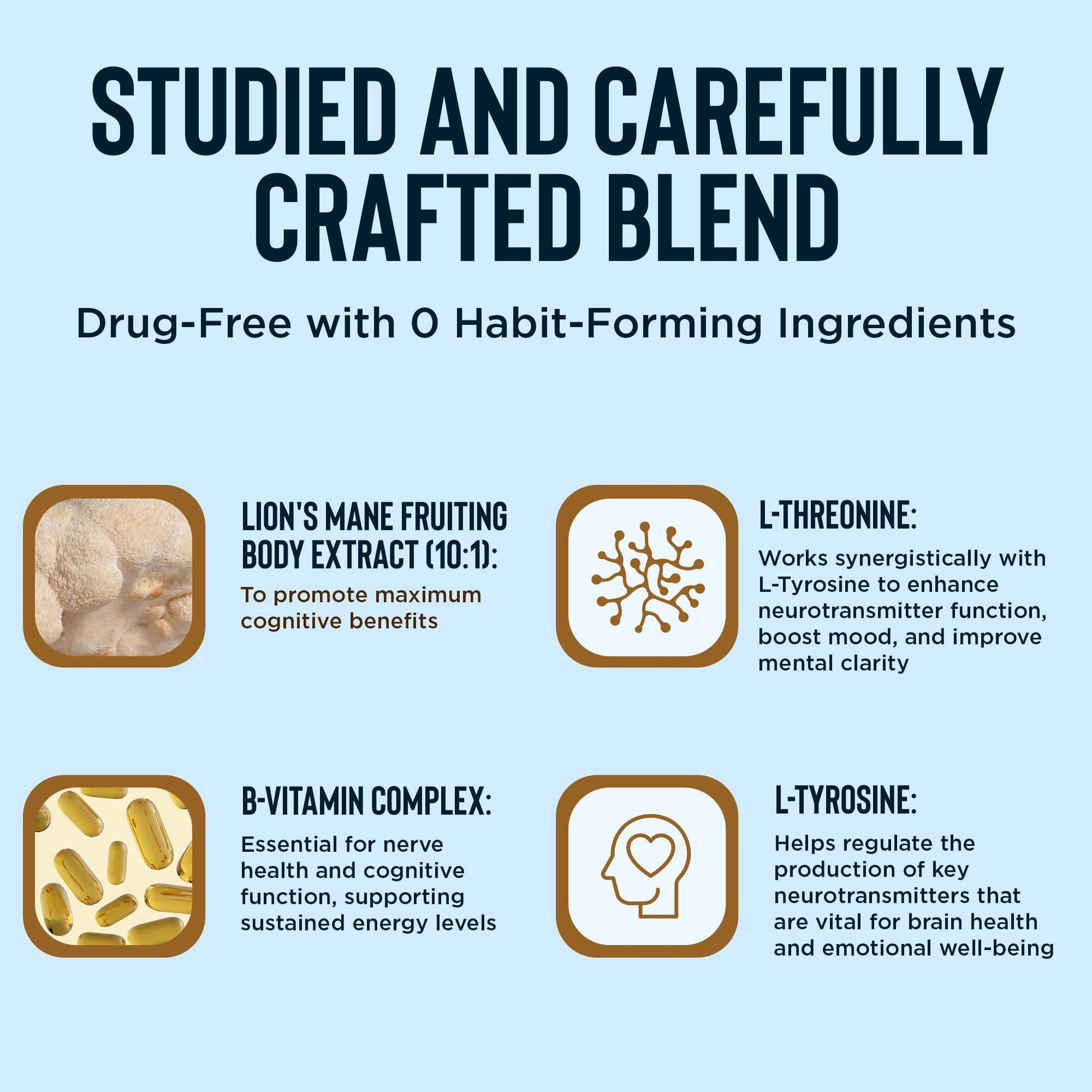 BrainIQ Nootropic Brain Supplements for Memory and Focus | Memory Supplement for Brain Health | Cognitive Supplement & Memory Pill with Lion's Mane, L-threonine & Coffee Extract | Vegan, 60 Capsules - zenfulharmony.com