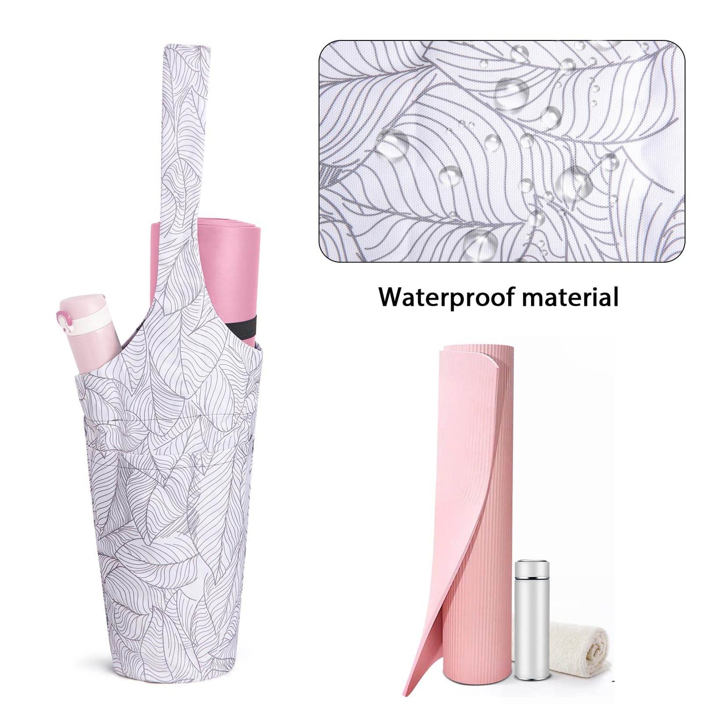 IwIeIaIrI Yoga Mat Bag - Gym Accessories For Women, Large Exercise Mat Straps Yoga Bags And Carriers Fits Most Your Workout Stuff - zenfulharmony.com