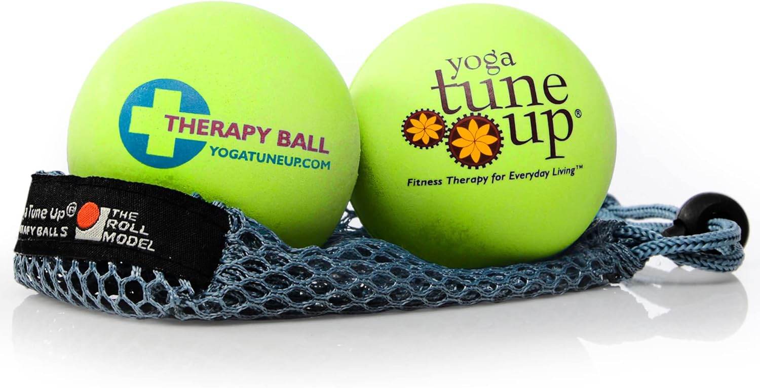 YOGA TUNE UP® Therapy Balls in Tote by Tune Up Fitness - Massage Balls for Trigger Point, Pressure Point & Myofascial Release - Use as Single or Peanut Ball for Pain Relief & Relaxation (Deep Purple) - zenfulharmony.com