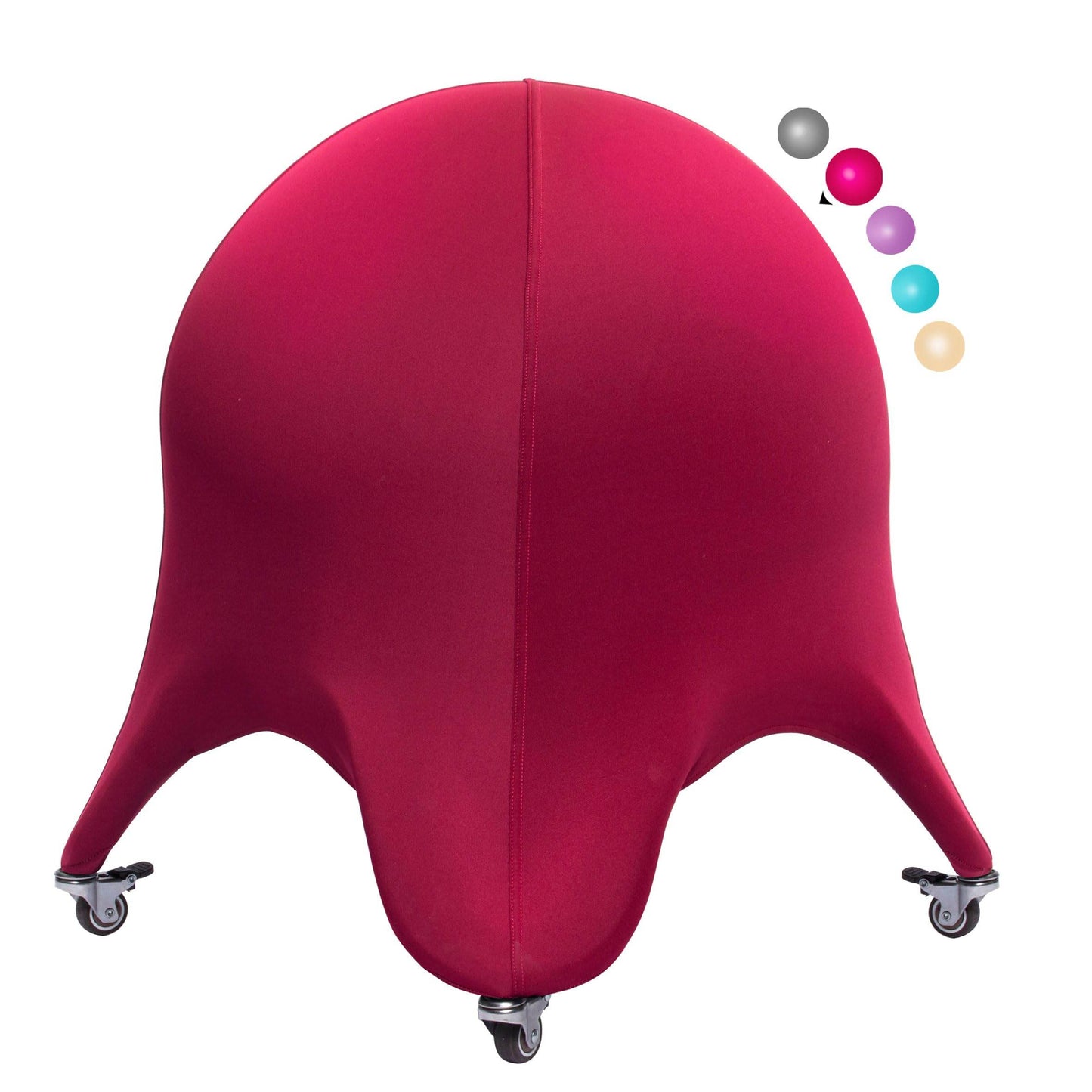 ENOVI Starfish Ball Chair, Yoga Ball Chair Exercise Ball Chair Ergonomic Design for Home Office Desk, Stability Ball & Balance Ball Seat to Relieve Back Pain, 24IN, CR - zenfulharmony.com