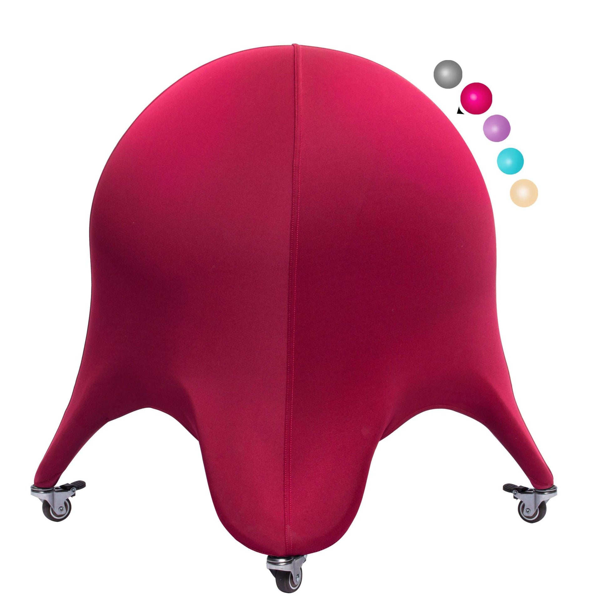 ENOVI Starfish Ball Chair, Yoga Ball Chair Exercise Ball Chair Ergonomic Design for Home Office Desk, Stability Ball & Balance Ball Seat to Relieve Back Pain, 24IN, CR - zenfulharmony.com