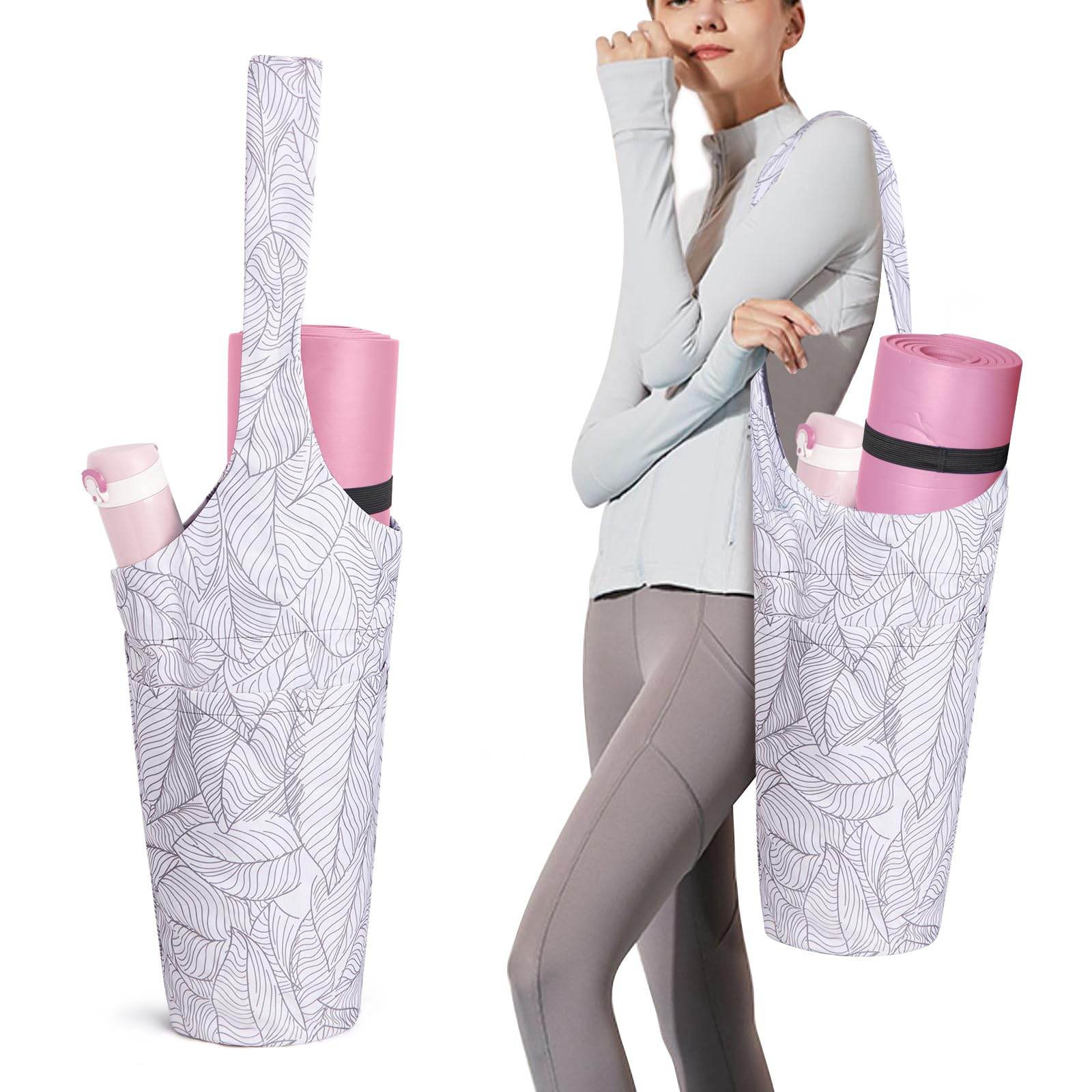 IwIeIaIrI Yoga Mat Bag - Gym Accessories For Women, Large Exercise Mat Straps Yoga Bags And Carriers Fits Most Your Workout Stuff - zenfulharmony.com