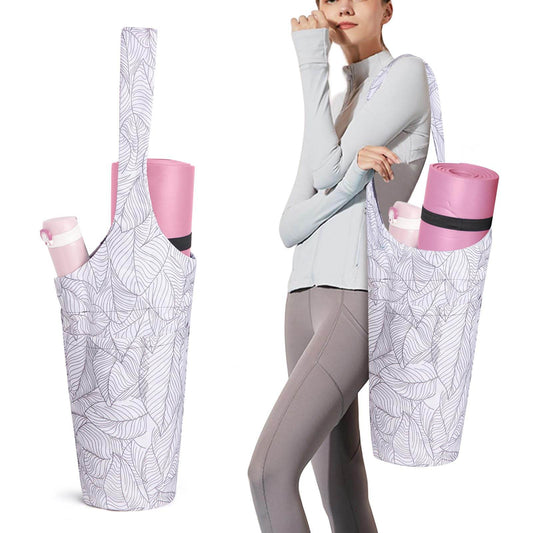 IwIeIaIrI Yoga Mat Bag - Gym Accessories For Women, Large Exercise Mat Straps Yoga Bags And Carriers Fits Most Your Workout Stuff - zenfulharmony.com